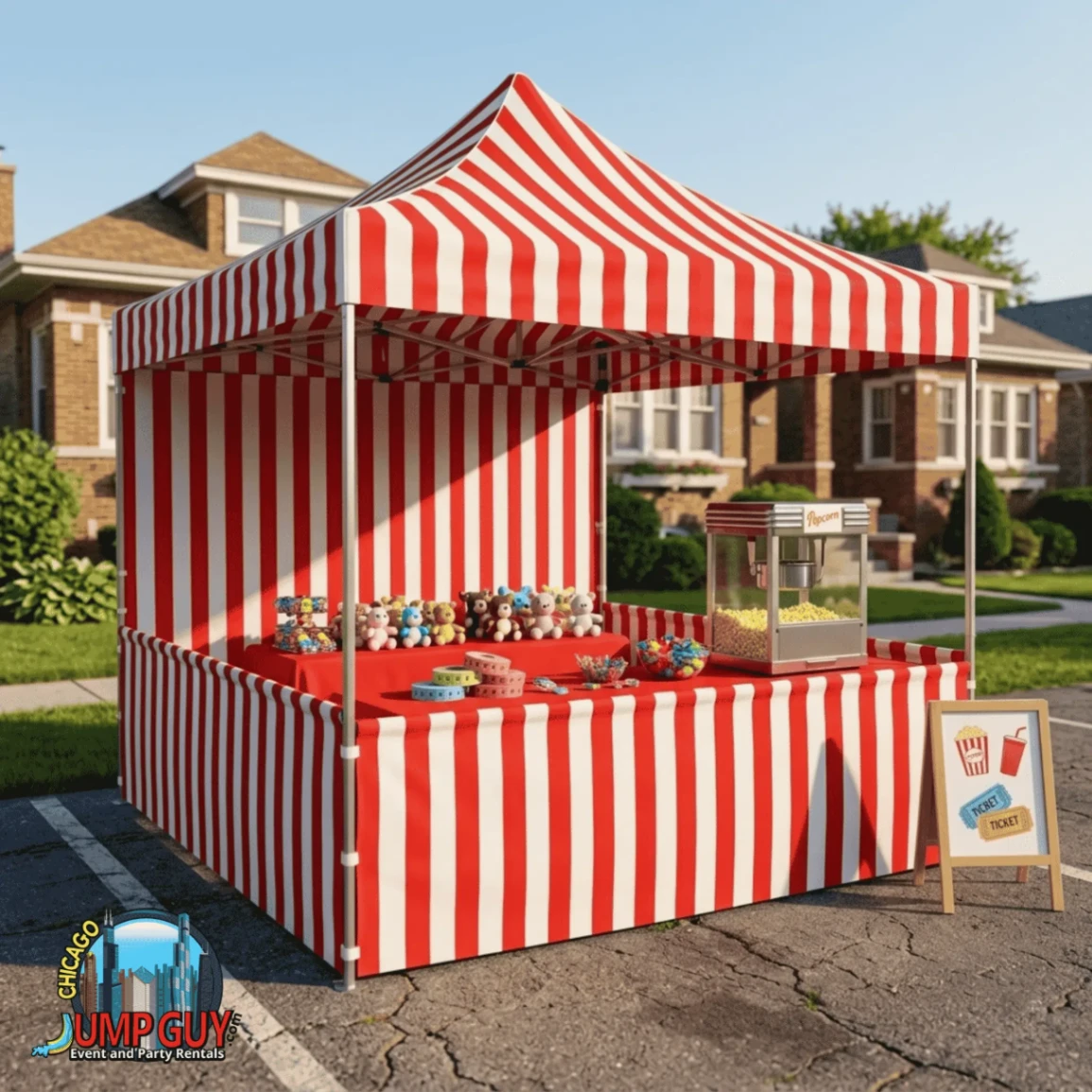 Carnival Tent Booth rental for Mundelein IL events in ZIP code 60060