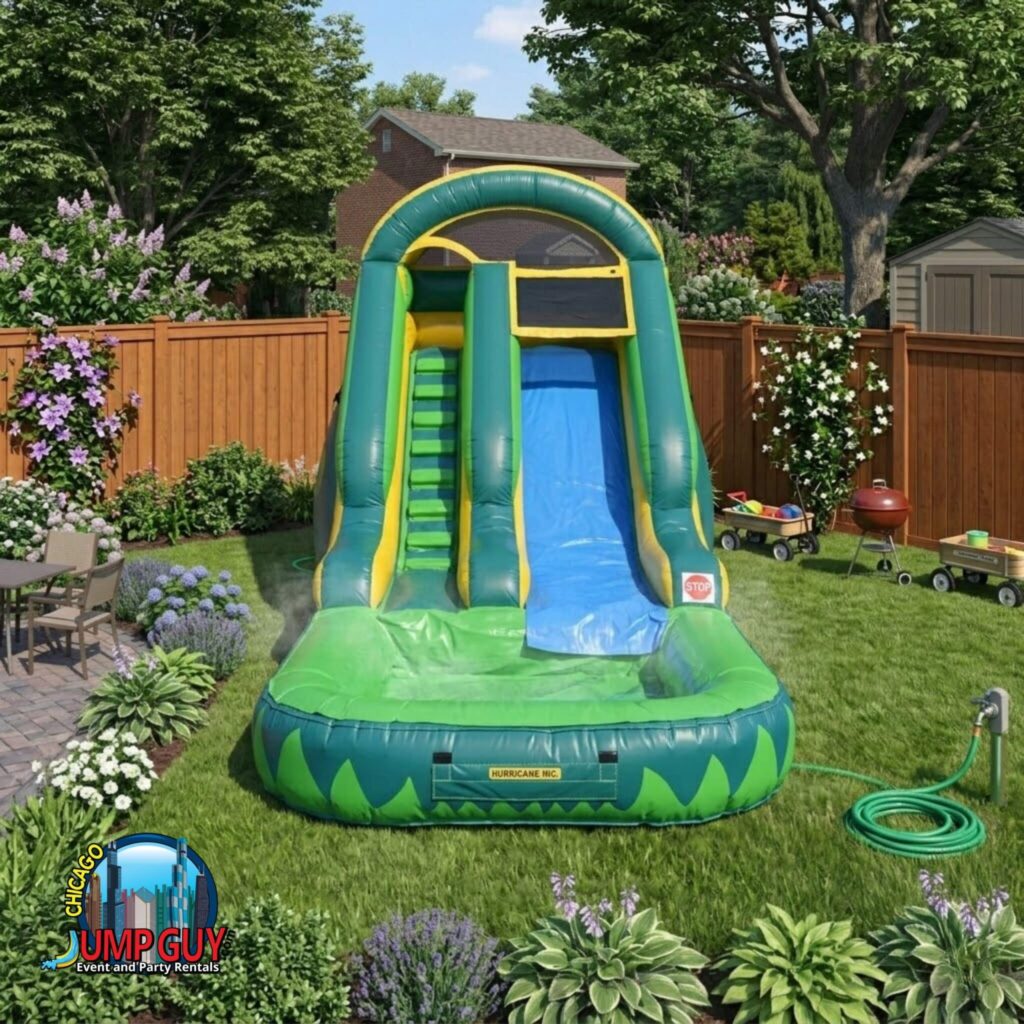 13Ft Palm Tree Water Slide Compact rental for Mundelein IL events in ZIP code 60060