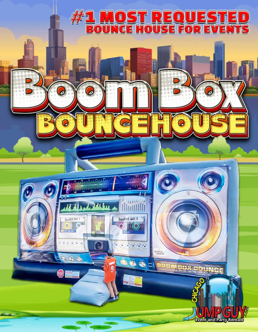 Boom Box Bounce House rental for Mundelein IL events in ZIP code 60060