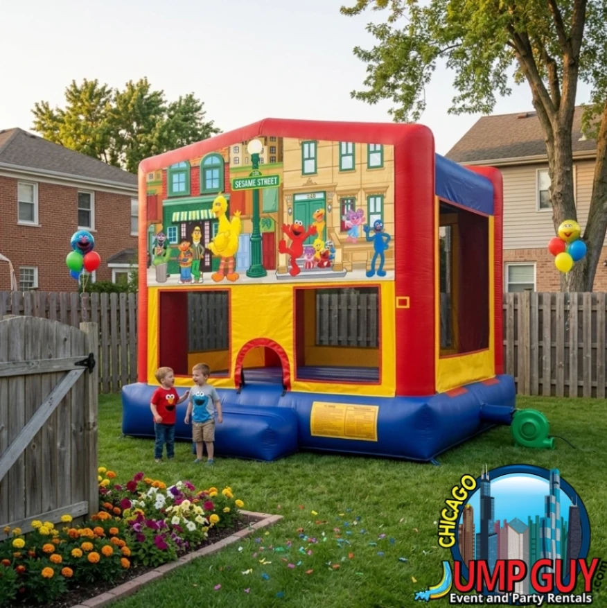 Sesame Street Bounce House Featured rental for Mundelein IL events in ZIP code 60060