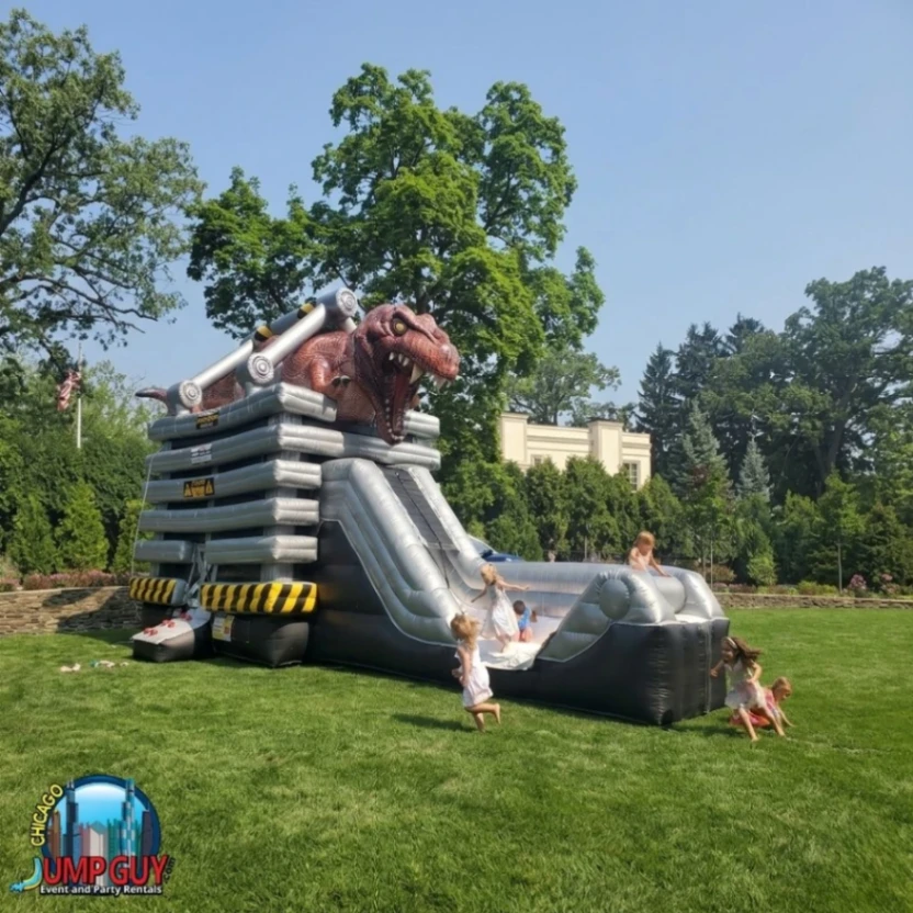 Trex Dinosaur Bounce Slide Dry rental for Mundelein IL events in ZIP code 60060